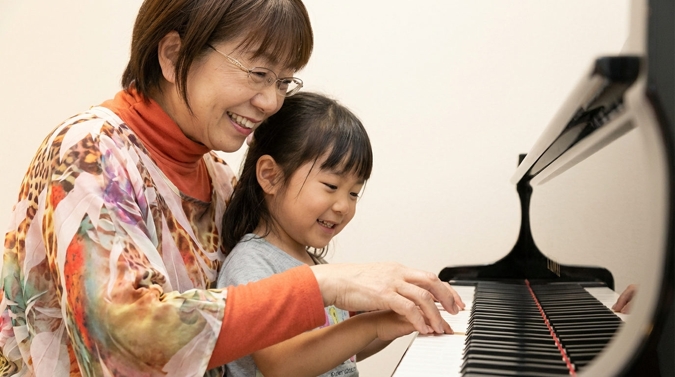 「薬師台のおんぷの森ピアノ教室 こどもピアノレッスン」